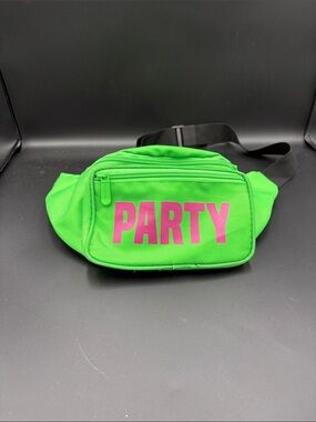 Sojourner Bags Party Neon Green 'PARTY' Fanny Pack